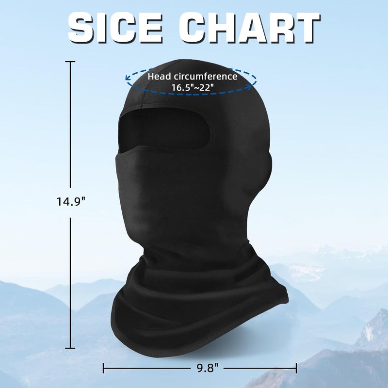 Xeoxarel 6 Pack Balaclava Ski Mask for Men/Women, Full Face Cover - Image 4